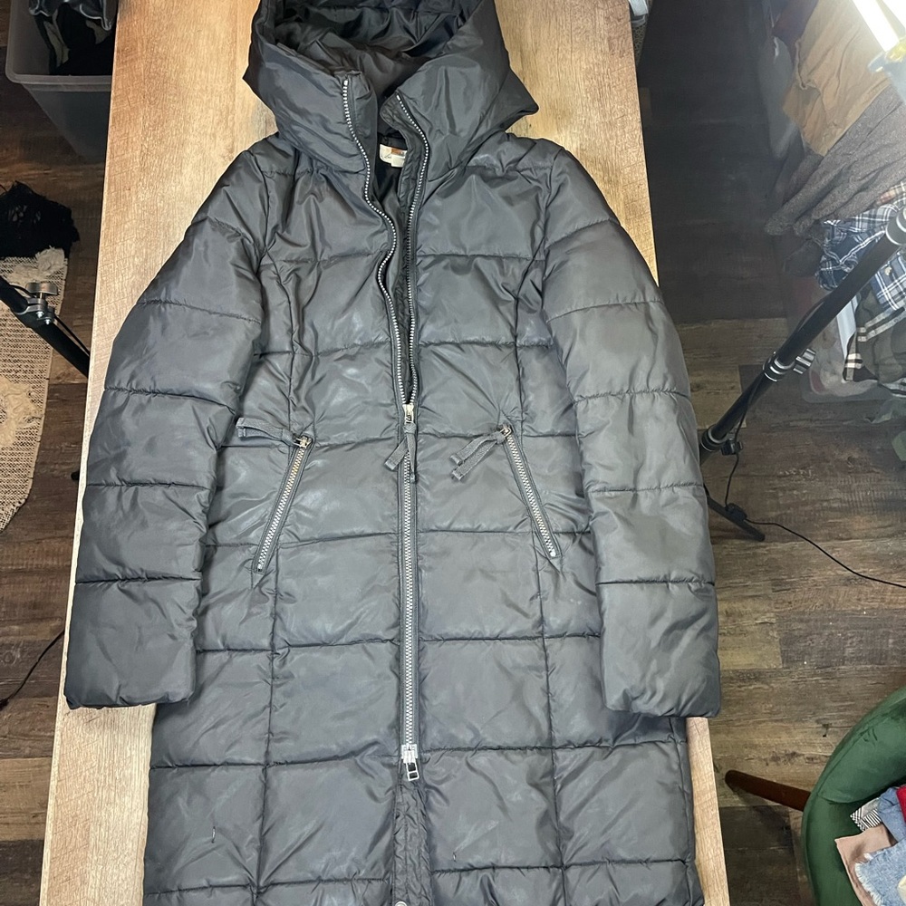 L.O.G.G. Quilted Puffer Maxi Coat Size 4